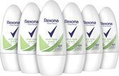 Bol.com Rexona aloe vera deodorant roller - 6 x 50 ml -... aanbieding