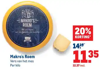 Makro Makro's roem 1 kilo aanbieding