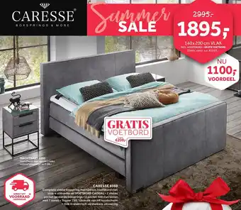 Caresse Boxspring Caresse 6060 140*200 cm VLAK aanbieding