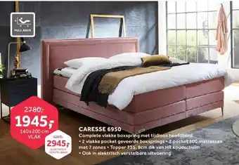 Caresse Boxspring Caresse 6950 140*200 cm VLAK aanbieding