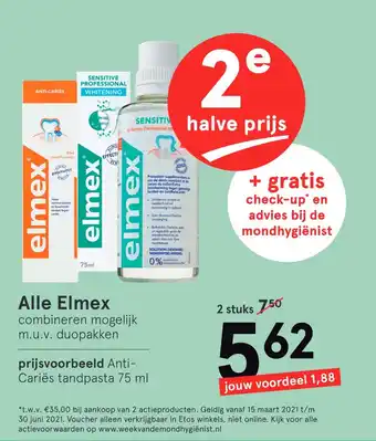 Etos Alle Elmex aanbieding