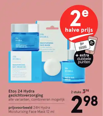 Etos Etos 24 hydra gezichtsverzorging aanbieding