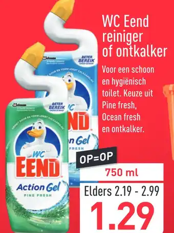 ALDI WC Eend reiniger of ontkalker 750 ml aanbieding