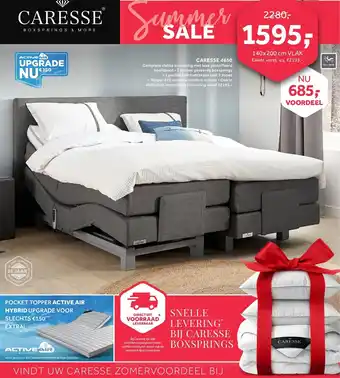 Caresse Boxspring Caresse 4650 140*200 cm VLAK aanbieding