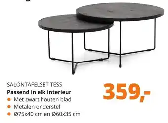 NLwoont Salontafelset Tess aanbieding