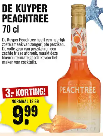 Dirck 3 De Kuyper Peachtree 700ml aanbieding