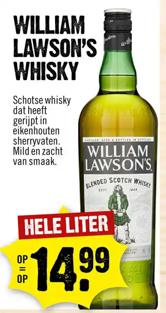 Dirck 3 William Lawson's 1L aanbieding