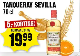 Dirck 3 Tanqueray Sevilla 700ml aanbieding