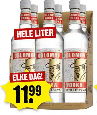 Dirck 3 Oblomov vodka 1L aanbieding