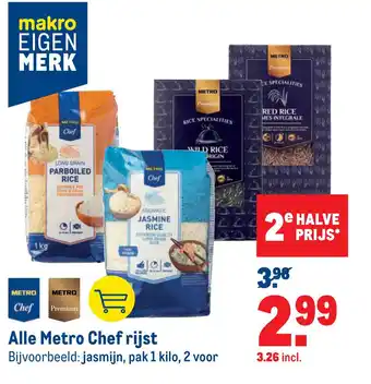 Makro Alle Metro chef rijst aanbieding