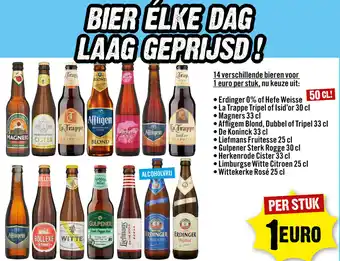 Dirck 3 14 verschillende bieren voor 1 euro per stuk aanbieding