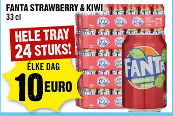 Dirck 3 Fanta Strawberry & Kiwi 24*330ml aanbieding