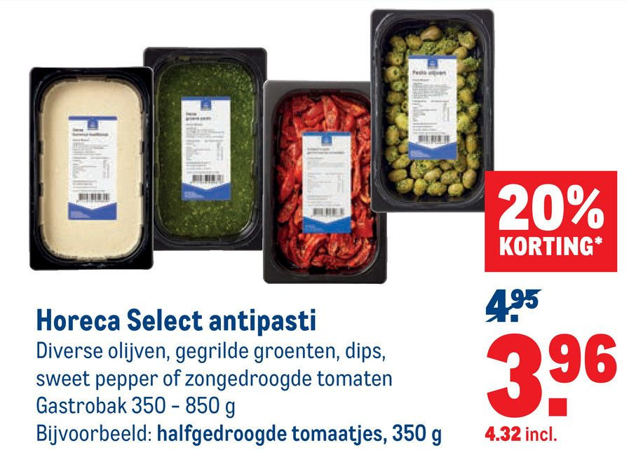 Horeca select antipasti aanbieding bij Makro