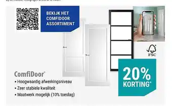 Pontmeyer Comfidoor aanbieding