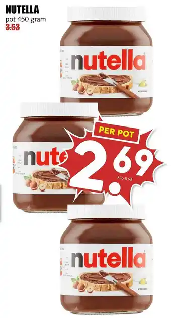 MCD Supermarkt Nutella aanbieding