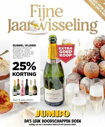 Jumbo Bubbel wijnen aanbieding