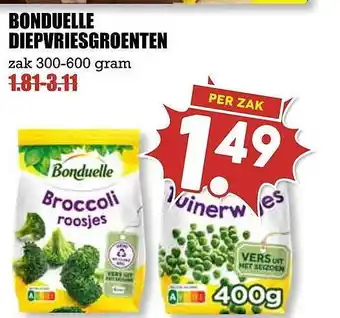 MCD Supermarkt Bonduelle dievriesgroenten aanbieding