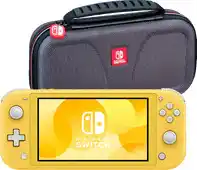 Coolblue Nintendo switch lite geel + bigben beschermtas aanbieding