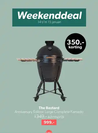 Wehkamp The bastard anniversary edition large complete kamado aanbieding