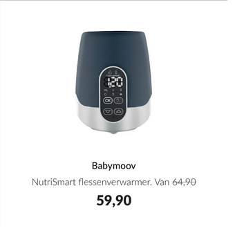 Babypark Babymoov nutrismart flessenverwarmer aanbieding