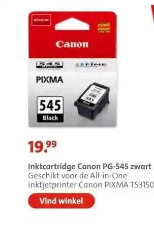 Bruna Inktcartridge canon pg-545 zwart aanbieding