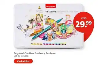 Bruna Bruynzeel creatives fineliner - brushpen aanbieding