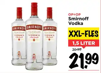 Vomar Voordeelmarkt Smirnoff Vodka 1,5liter aanbieding