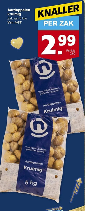 Hoogvliet Aardappelen kruimig aanbieding