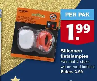 Hoogvliet Siliconen fietslampjes aanbieding