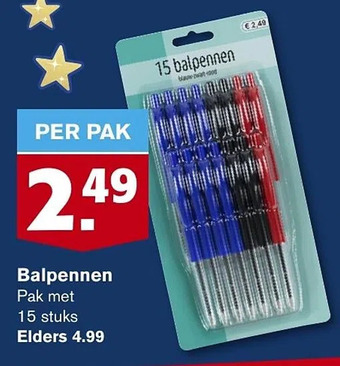 Hoogvliet Balpennen aanbieding