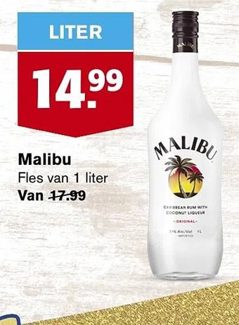 Hoogvliet Malibu aanbieding