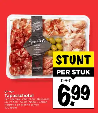 Vomar Voordeelmarkt Tapasschotel 320gram aanbieding
