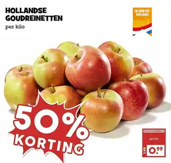 MCD Supermarkt Hollandse goudreinetten aanbieding