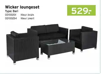 Heuts Wicker Loungeset Type : Bari aanbieding