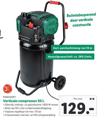 Lidl Verticale compressor 50 L aanbieding