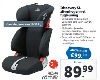 Lidl Discovery SL zitverhoger met rugleuning aanbieding