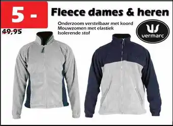 iTEK Fleece dames & heren aanbieding