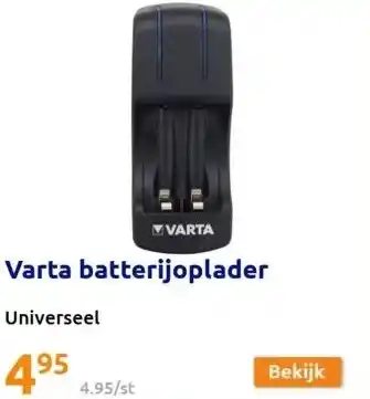 Action Varta batterijoplader aanbieding