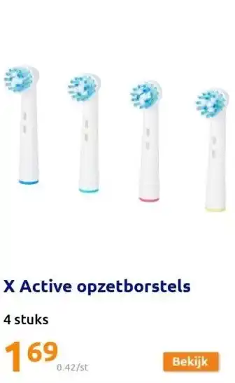 Action X active opzetborstels aanbieding