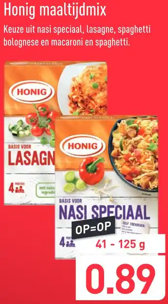 ALDI Honig maaltijdmix 125g aanbieding