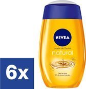 Bol.com Nivea natural shower oil doucheolie - 6x 200 ml... aanbieding