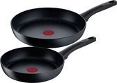 Bol.com Tefal black stone koekenpannenset - ø 24/28 cm ... aanbieding