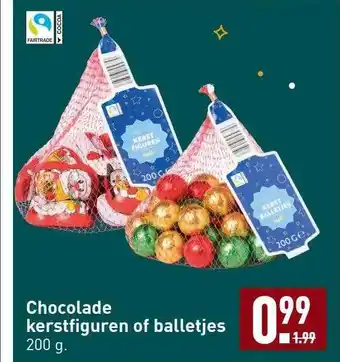 ALDI Chocolade kerstfiguren of balletjes aanbieding