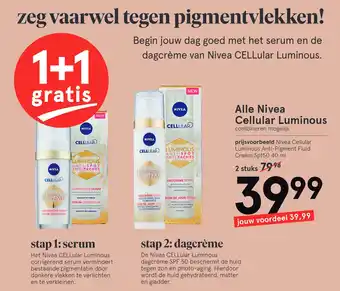 Etos Alle Nivea Cellular Luminous aanbieding