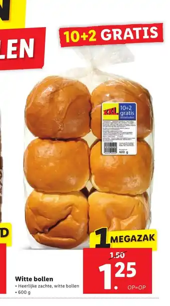 Lidl Witte bollen 600 g aanbieding