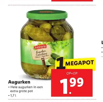 Lidl Freshona Augurken 1,7 l aanbieding