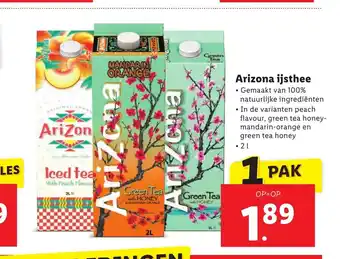 Lidl Arizona ijsthee 2 l aanbieding