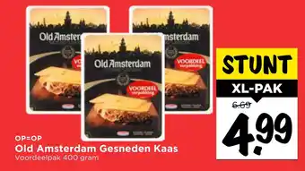 Vomar Voordeelmarkt Old Amsterdam gesneden kaas 400gram aanbieding