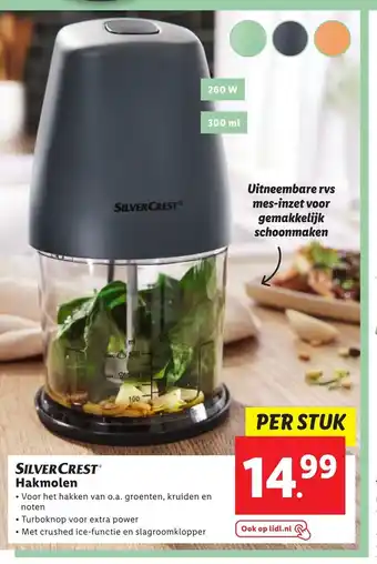 Lidl SilverCrest Hakmolen aanbieding