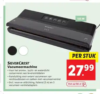 Lidl SilverCrest Vacumeermachine 125 W aanbieding